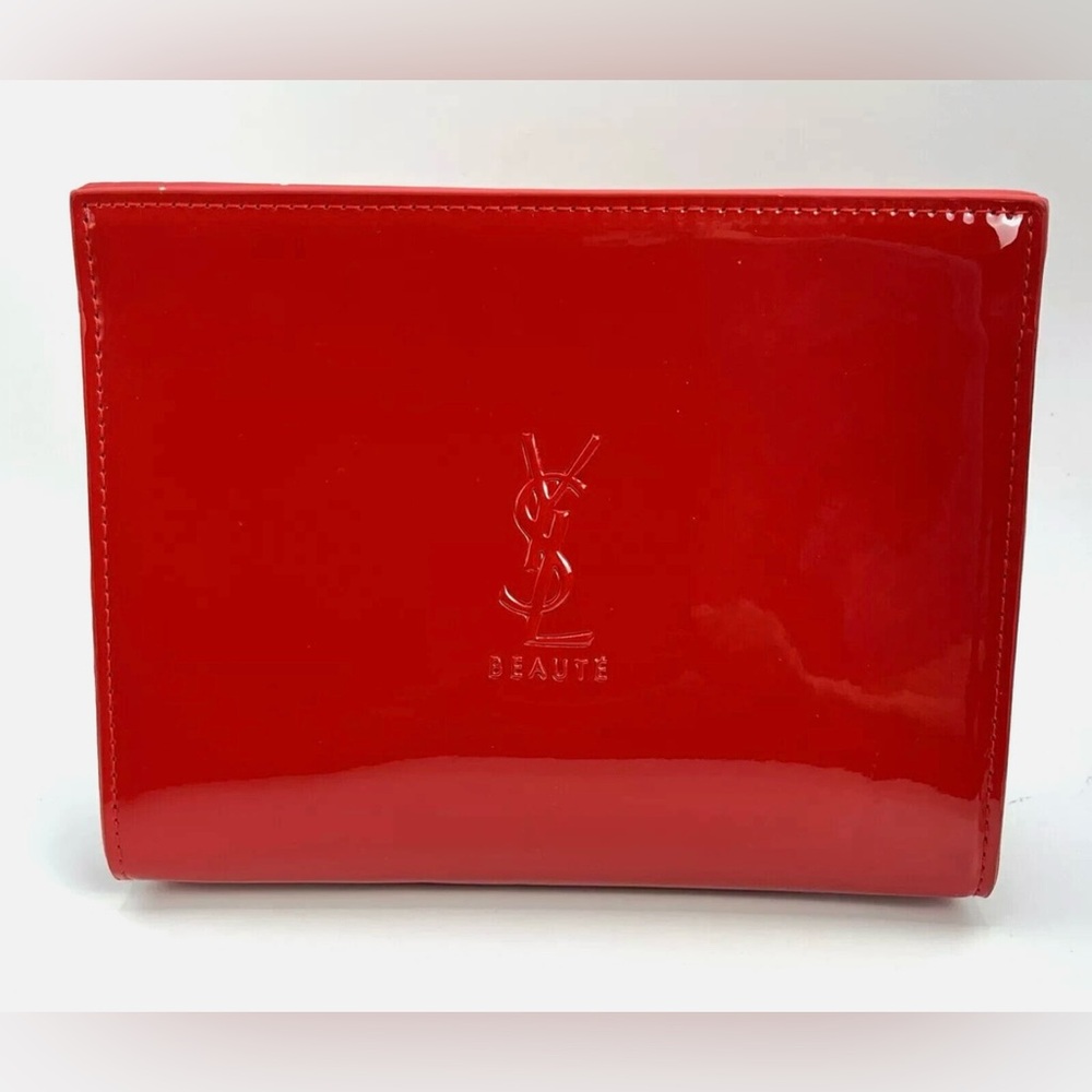 Yves Saint Laurent (YSL) Red Patent Cosmetic Bag GWP NWT - Picture 10 of 15